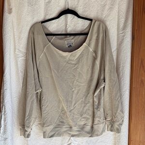 American Eagle Outfitters Textured Beige Top